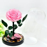 Giligiliso Clearence Home Creative Rose Flower LED lampica Valentinovo Pokloni Romantična stakla Dekor