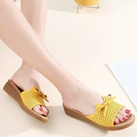 DMQupv Flip Flop sandale za žene zamišljene ljetne papuče Udobne mekane ženske papuče ženske ravne sandale