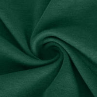 Bluze za žene Ugodni ležerni okrugli vrat kratki rukav za print tisak bluza ženski plus ruffles draga majica kratkih rukava s kratkim rukavima stil b42054, zelena s