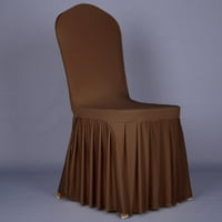 Stretchy univerzalno Lako ugrađene stolice za blagovaonicu s klipovima sa suknjom, uklonjivi stolica