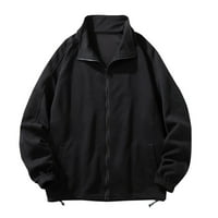 Muška jakna otporna na vodootpornost poliesterska mid-duljina pušačka jakna za muškarce Black XL