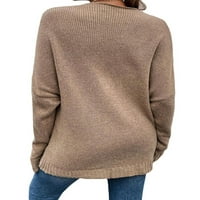Avamo casual džemper za žene s dugim rukavima V izrez pletene pulover Jumper vrhovi proljeće jesen zimska