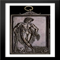 Hercules se odmaraju nakon borbe s lavom Denemee Velikom crnom drvetom uokvirenom umjetnošću Andrea Mantegna