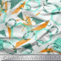 Soimoi smeđa poliester Crepe tkanina geometrijska apstraktna tiskana šivaći tkaninski dvorište širom