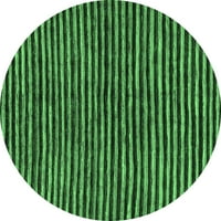 Ahgly Company u zatvorenom okruglom orijentalnim smaragdnim zelenim modernim prostirkama područja, 8