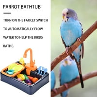 TureClos ptice za bateriju Automatski tuš posuda za tuš kabine za dječje igračke Plastična kadica, tamno plava