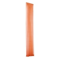 LisingTool Pure Color Tulle Vorle prozor za zavjese od drapera za zavjese Čista šal Vantacije narandžaste