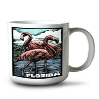 FL OZ Keramička krigla, Florida, Flamingo, Off Board, Perilica posuđa i mikrovalna pećnica
