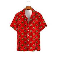 Ženska božićna porodična majica Jesen odjeća Ogrlica od rublja Božićna majica Crveni XXL