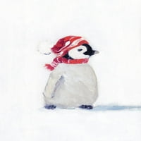 Penguin Play i Poster Print - Sally Swatland