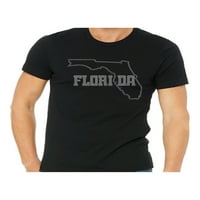 Florida avanturistička majica, Florida majica, Florida Plaže, The Reinestone Tee, Miami majica, Bling Bling Tee-zalazak sunca Unise odrasla osoba - L
