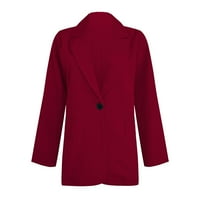 Jakne za žene za žene Business Casual Women Coat odijelo Cardigan Radni ured Odjel za rukavu Svečani