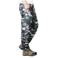 Yanhoo muške povremene teretne hlače iz vojske vojske vojske vojske plus veličine Stretch teret lagane borbene planinarske pantalone