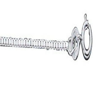 Sterling Silver 18 Bo lančani 3D plutač privjesak ogrlica