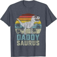 DaddySaurus Wishy Tree Dinosaur Daddy Saurus Porodična majica