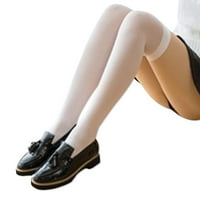 Žene Velvet Klee visoke čarape bez visoke neprozirne čarape sa solidnom bojom