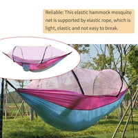 TureClos 260 × Hammock Hammock sa mrežama protiv komaraca Kampiranjem visećim visećim visećim krevetom Swirt stolica za kampere Vanjski putnik