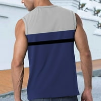 Muški rezervoar za vježbanje Ljetna prugasta casual plaža Top elegantno sportsko majica bez rukava Top
