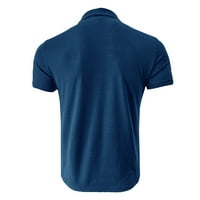 Freshlook muški vrhovi, majice i bluze za muške kratke majice za muške kratke majice kratkih kratkih rukava, modna majica, mornarica 3xl