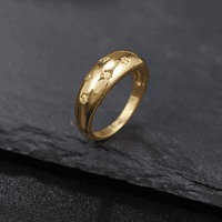 Rush Gold Prstenovi set, 18K pozlaćeni prstenovi pozlaćeni prstenovi za žene, kupatilo i set za slanje