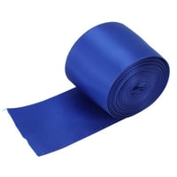 Satenska vrpca, svijetla boja modna dvostruka lica satenska vrpca za kotrljanje fleksibilna 5m 16,4ft Dužina za višekratnu upotrebu za kostim plave