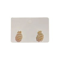 Izvrsni mikro set cirkonskih minđuša od ananasa Žene napredne dizajnerski osjećaj Svestrane minđuše