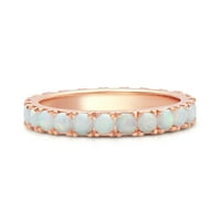 Napravljeno Opal Full Evernity Infinity Infinity Prijedlog vjenčanog opseg prijedloga prstena široka