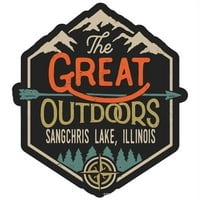 Sangchris Lake Illinois The Great na otvorenom dizajn naljepnica vinilne naljepnice