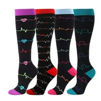 Čarape Unise parovi Socks Brede Kalf Kompresie Sportske čarape Multicolor