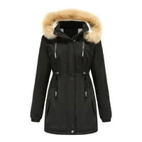 Puffer prsluk Blazer zimski jakne za žene crne XL