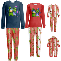 Reindeer Božićne pidžame za obitelj pamučne jamstva Ispisuje slatke pidžame za parove i djecu i