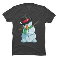 Božić koji je ubio snjegović muški ugljen sivi grafički tee - dizajn od strane ljudi s