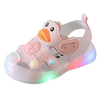 Dyfzdhu Toddler Cipele na LED baby cipele Dječje Dječje djevojke Sandale Mekane ležerne crtane cipele