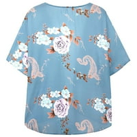 Žene Lagane Flowyweary odjeća za bluze Ladies Shawl Kimono Cardigan Polupansion Holiday Floral Print