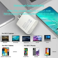 TEK STYZ PRO 45W komplet za punjenje kompatibilan sa Samsung Galaxy Note 20 ultra Edge 5G Napomena sa brzim brzom punjenjem plus hi-snage 100W PD USB-C kabel