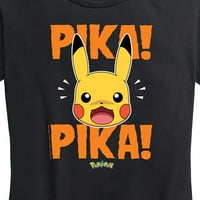 Pokémon - Pika Pika uplašena - grafička majica s kratkim rukavima