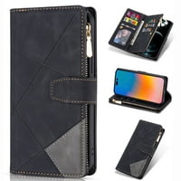 Slučaj za iPhone PRO MA zipper novčanik, slotovi za karticu velikih kapaciteta Cash Hourider Pocket