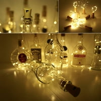Jelly Comb boce boce sa plutom, LED vodootporna plutarska svjetla, srebrna žica mini bajkovita svjetla