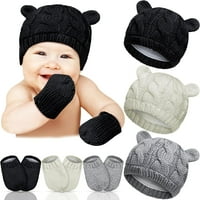 Newborn Winter Beanie Hat rukavice za dječje djevojke dječake pletene kape za dječji zimski šešir i
