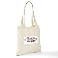 Cafepress - Abuela, ružičasta torba - prirodna platna torba, Torba za platno