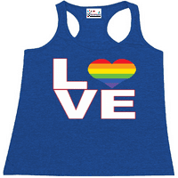 Ženski trkački rezervoar za trčanje - Love Rainbow