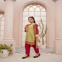 Indijska kurta set za žene: pamučna tkanina, casual & svečana, dvodijelna kurta, uredska habanja plus