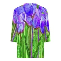 Dezsed Ljetni Vrhovi Plus Veličine Tiskane Rukave Rukavu Ležerna Bluza  Labava Majica U Kategoriji. ženska Odjeća 