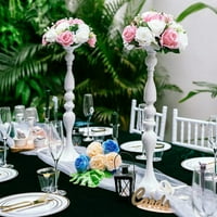 Metalni držač za svijeće postolje cvijeće vaze svijećnjak vjenčanje kućni stol dekor srebrno gvožđe