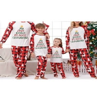 Amiliee Christmas Usklađivanje porodične pidžame sa božićnim drvcem Ispiši dvije jamke pamučne salone