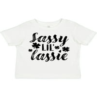 Inktastični Saint Patrickov dan Sassy Lil 'Lassie sa Shamrocks Poklon Dječak majica malih majica ili majica Toddler