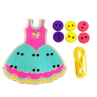 Dugme za šivanje Dječje djece Crtani Cartoon Hedgedog haljina Ručno navođenje šivaćih tipki Igre igračke