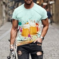Simplmasygeni Clearence Mahune Majice Ljeto Nova moda Muška majica 3D ne pozicioniranje pivo Ispis kratkih