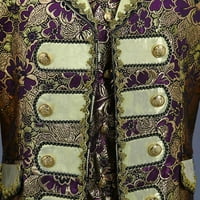 Muška uniformna sudska modna princa zlatna jakna vezana jakna