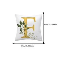 Koaiezne jastučnice abeceda ukrasna jastučna ploča ABC abeceda cvijet jastuk za cvijeće Poklopac kvadratnog